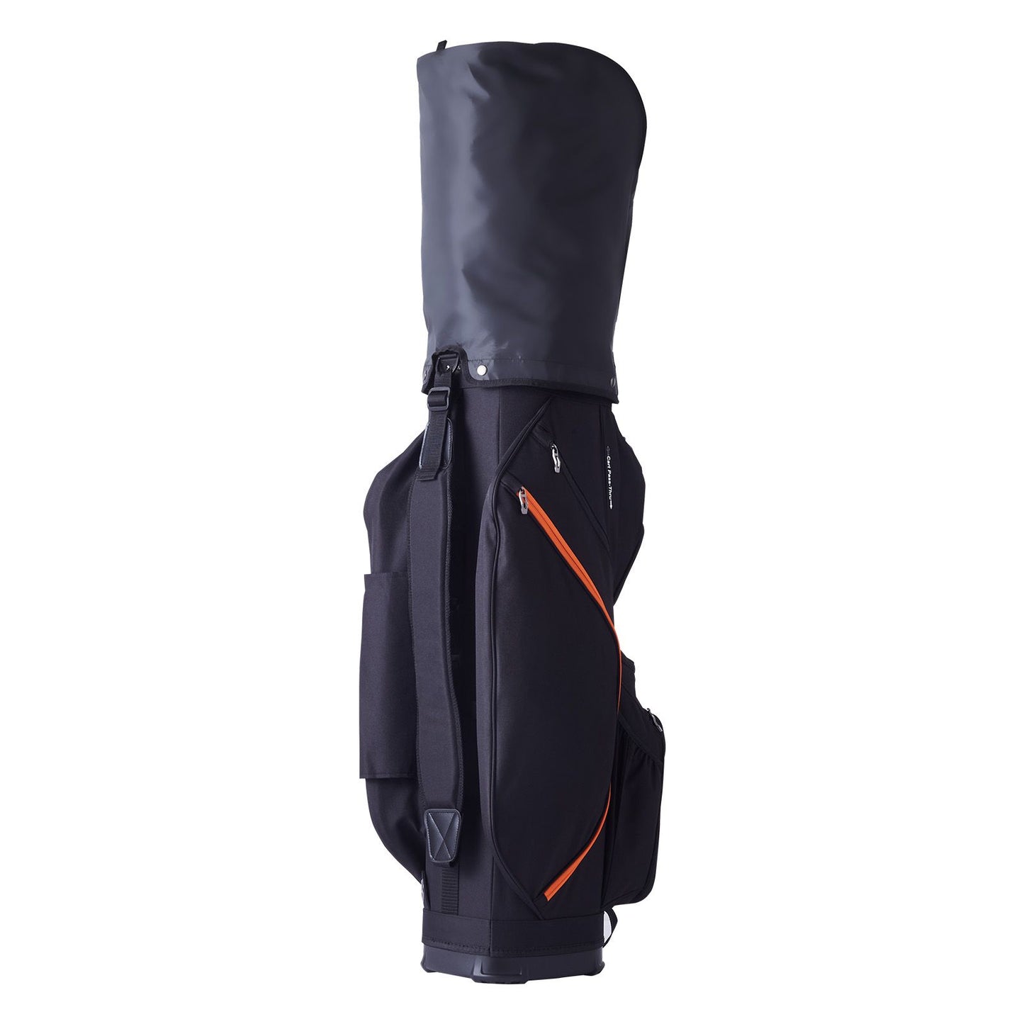 Golf Cart Bag with 14 Way Organizer Divider Top, 36' 13 Pockets Premium Cart Bag, Durable Golf Bags with Handles & Dust Cover & Detachable Straps for Men & Women, Black & Orange