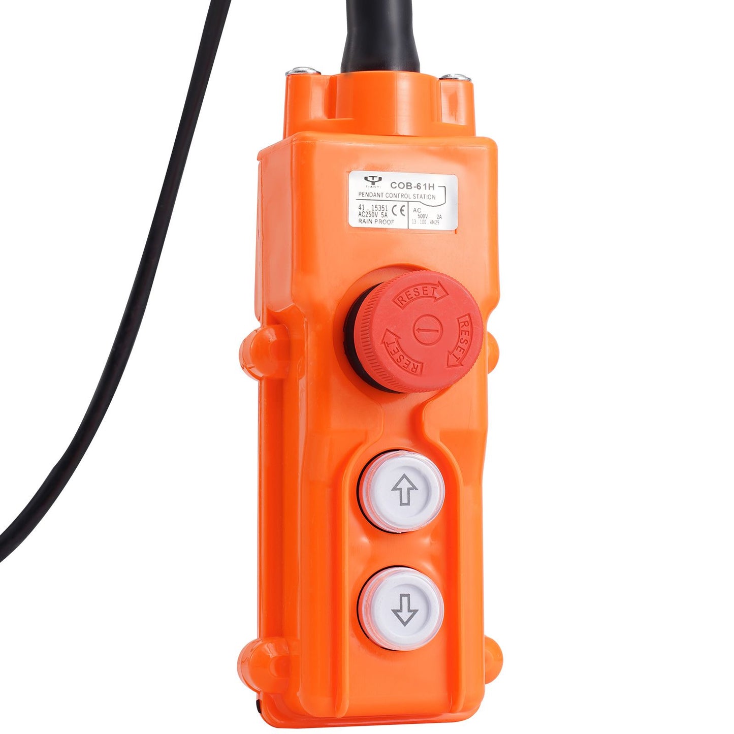 Electric Hoist, 2200 lbs 120V Electric Winch with 328 ft Wireless & 14 ft Wired Remote Control, 40 ft Single Cable Lifting Height, Single/Double Slings, Lift Hoist for Garage Warehouse Factory