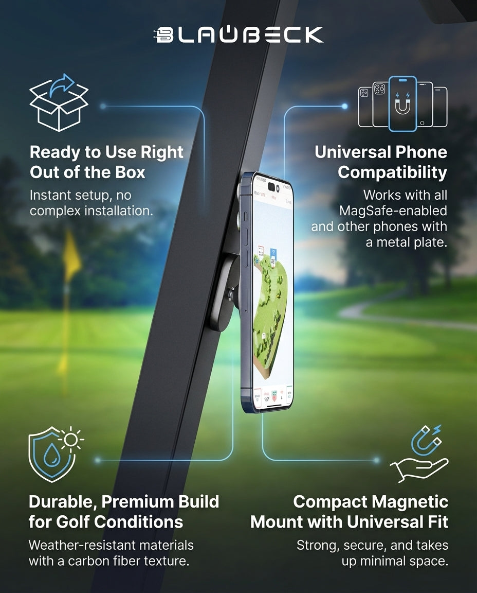 Premium Golf Cart Phone Holder for MagSafe & Android