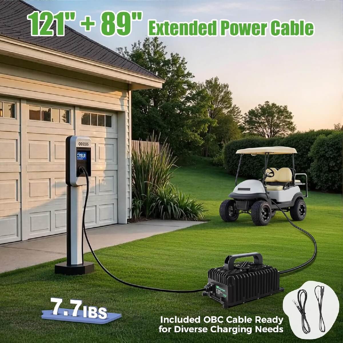 Smart 48V Golf Cart Battery Charger for Club Car DS & Precedent