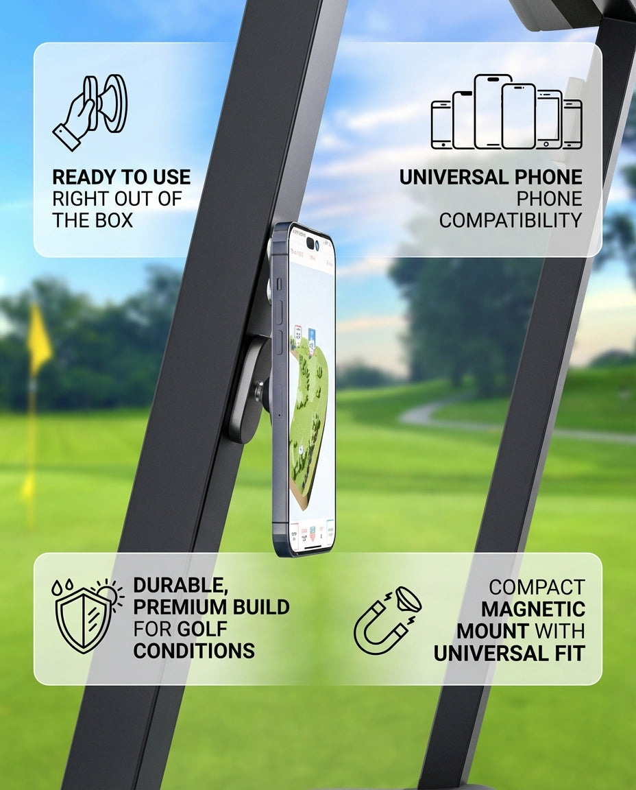 Premium Golf Cart Phone Holder for MagSafe & Android