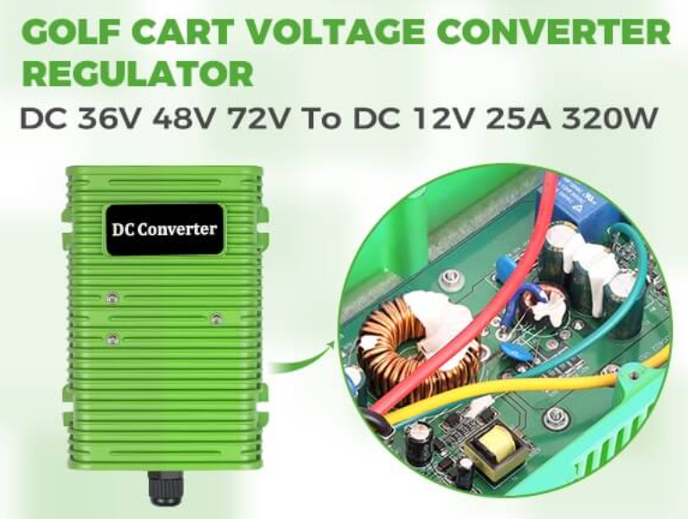 Golf Cart Voltage Reducer Converter 36V 48V 72V to 12V