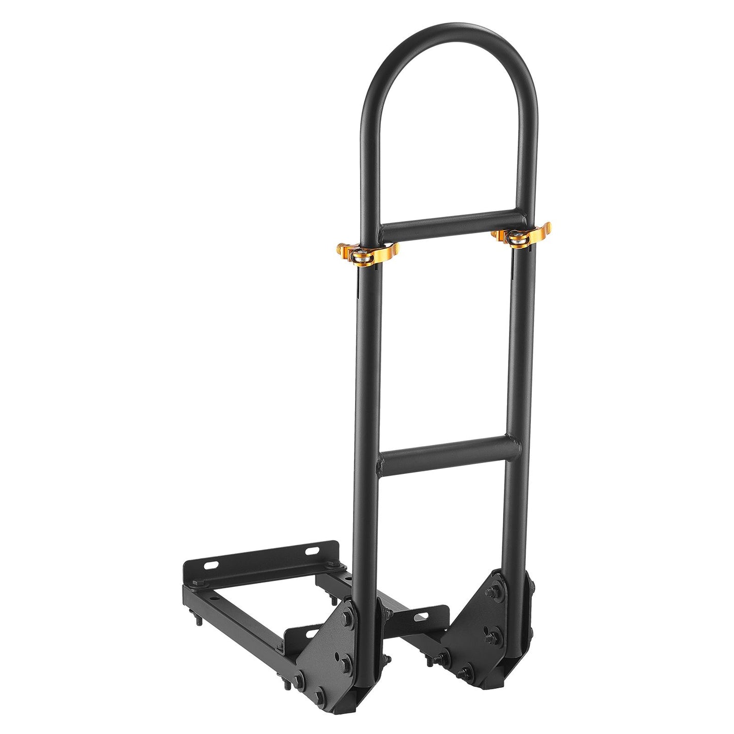 Golf Cart Grab Bar, 17.7 x 9.3 x 35.6 Inch, Compatible with Most Golf Carts with Metal Footplates, No Modification Needed, 27.5 to 33.5 Inch Height Adjustable Carbon Steel Rear Seat Grab Bar