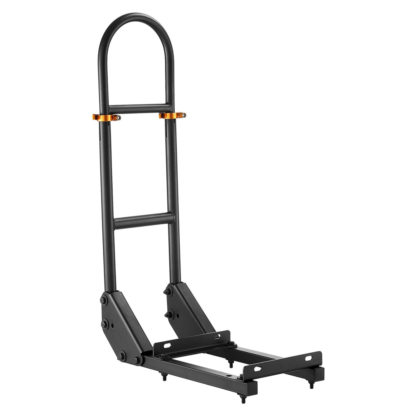 Golf Cart Grab Bar, 17.7 x 9.3 x 35.6 Inch, Compatible with Most Golf Carts with Metal Footplates, No Modification Needed, 27.5 to 33.5 Inch Height Adjustable Carbon Steel Rear Seat Grab Bar