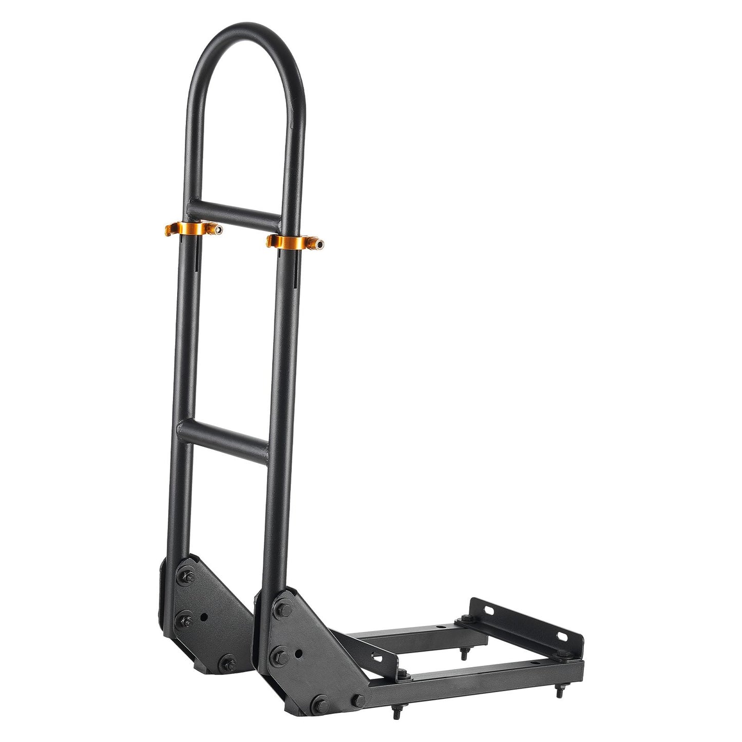 Golf Cart Grab Bar, 17.7 x 9.3 x 35.6 Inch, Compatible with Most Golf Carts with Metal Footplates, No Modification Needed, 27.5 to 33.5 Inch Height Adjustable Carbon Steel Rear Seat Grab Bar