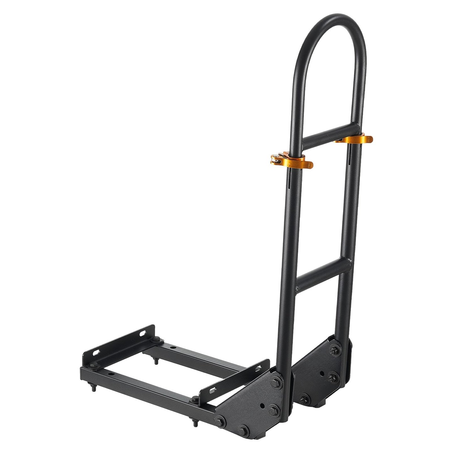 Golf Cart Grab Bar, 17.7 x 9.3 x 35.6 Inch, Compatible with Most Golf Carts with Metal Footplates, No Modification Needed, 27.5 to 33.5 Inch Height Adjustable Carbon Steel Rear Seat Grab Bar