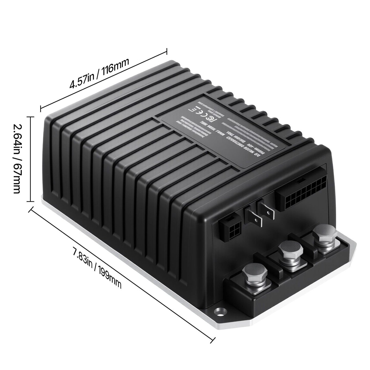 Golf Cart Speed Controller, 48V & 250A, DC Motor Controller Replacement for 2000-2008 Club Car Golf Carts, IP65 Rated Protection, Aluminum Alloy & ABS Housing, Compatible with 1510A-5251 Models