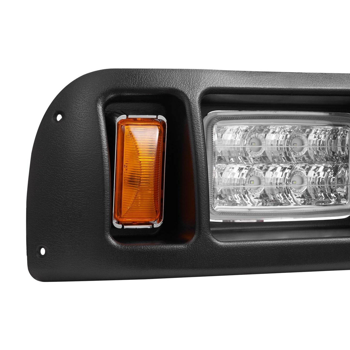 Golf Cart Light Kit, 12 Volt, LED Headlight and Tail Light Kit with Wiring Harness, Switch, Zip Ties, ABS Housing, High-Brightness, Waterproof and Dustproof, Fit for EZGO TXT 1996-2013 Models