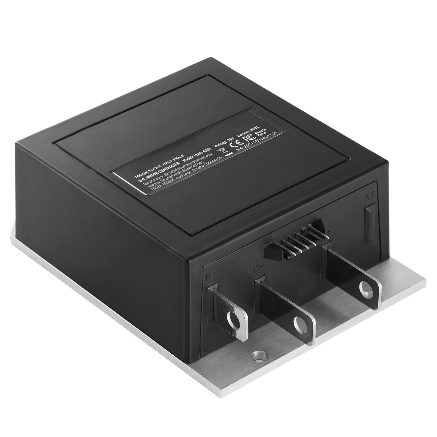 Golf Cart Speed Controller, 36V and 350A, DC Motor Controller Replacement for 1994-2019 EZGO Golf Carts, IP65 Rated Protection, Aluminum Alloy & ABS Housing, Compatible with 1206-4301 Models