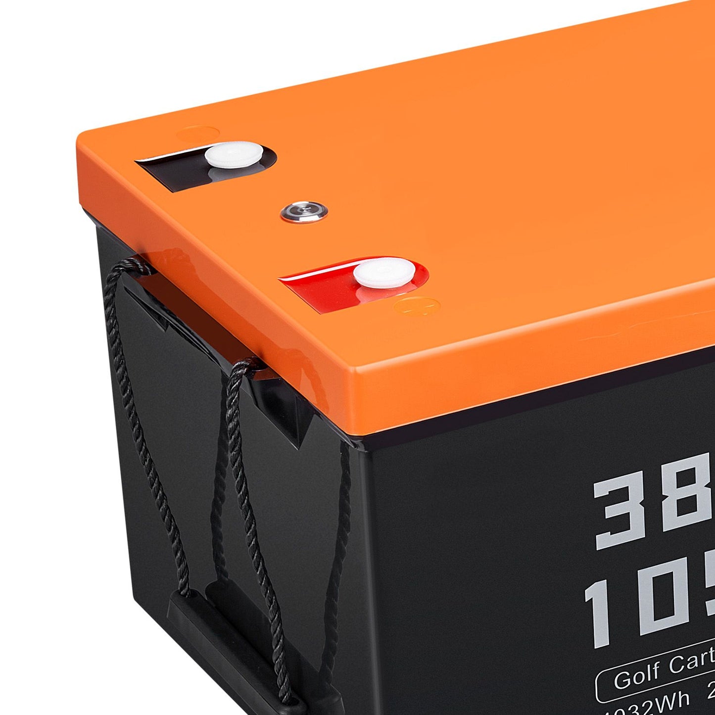 36V 105Ah Golf Cart Lithium Battery, 36 Volt Golf Cart Battery with 200A BMS, LCD Monitor and Mobile APP, LiFePO4 Battery with 600A Peak Current, ABS Shell and 4000+ Cycles, for Golf Carts