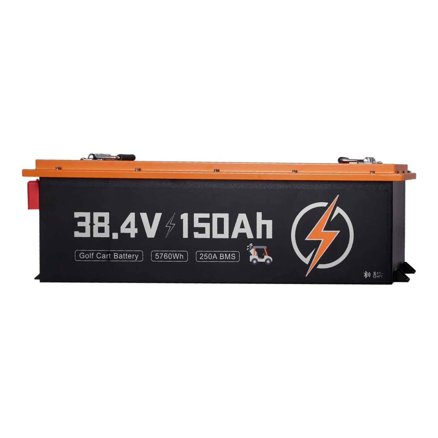 36V (38.4V) 150AH Lithium Golf Cart Battery, with 25A Charger, Lifepo4 Battery Kit, Built-in 250A BMS, with Bluetooth Mobile APP & Touch Monitor, 4000 Cycles, for Golf Carts, Trolling Motors