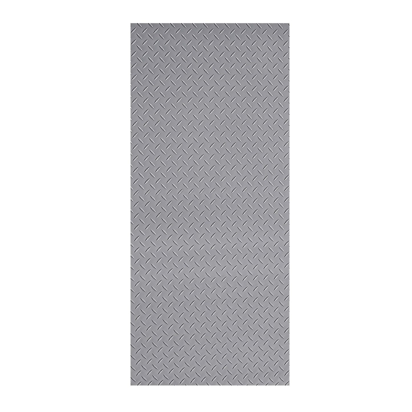 Garage Floor Roll, 7.5 x 20 ft Garage Flooring Mat, 2.2 mm Thickened PVC Diamond Plate Floor Protector Mat with Double-sided Tape, Non-Slip, Easy to Clean for Warehouse, Gyms,Silver Gray