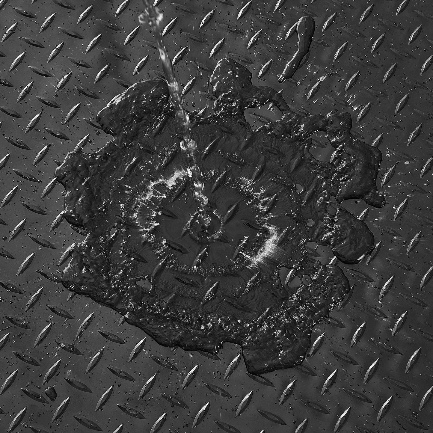 Diamond Plate Floor Protector Mat for Garages -Non-Slip, Easy to Clean