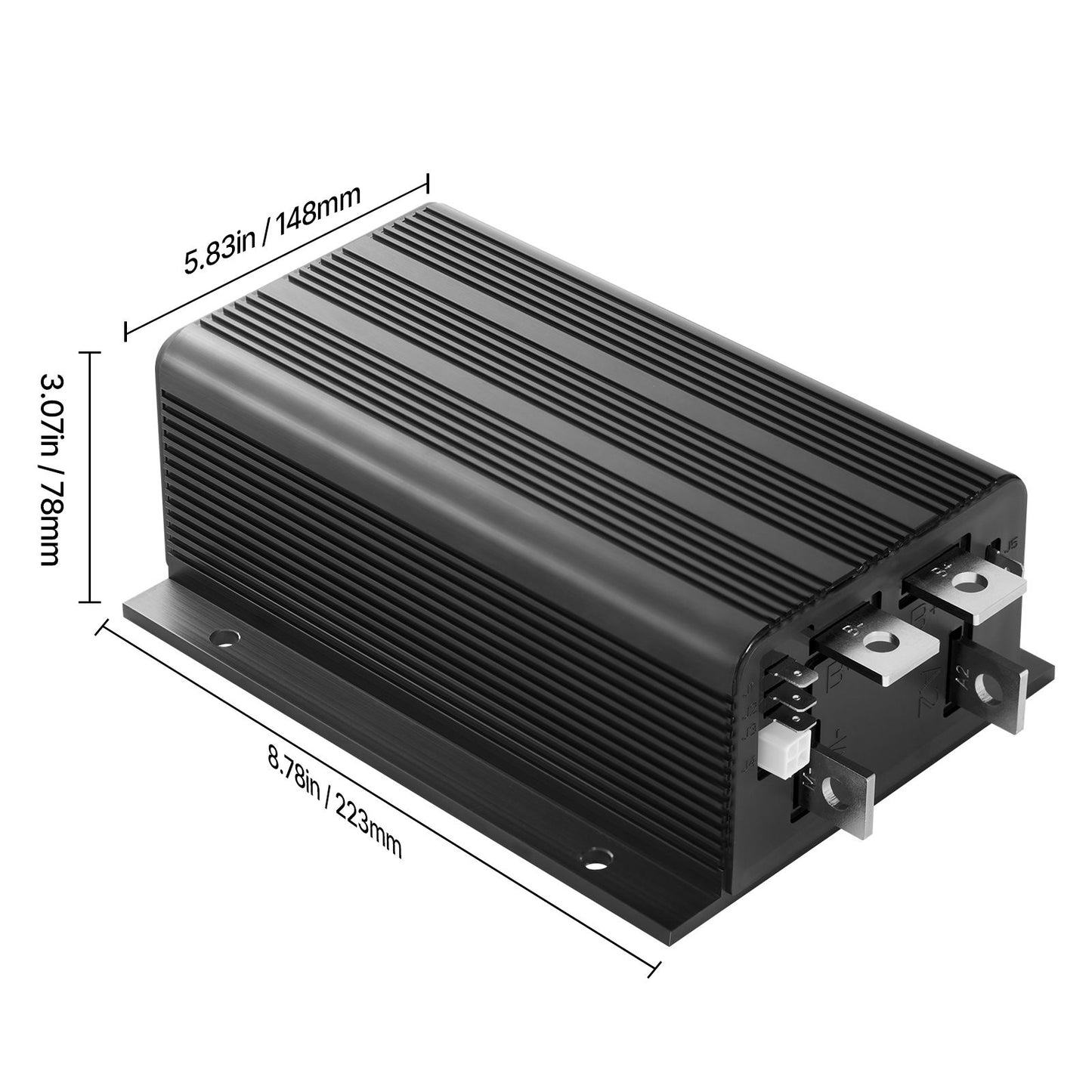 Golf Cart Speed Controller, 36V & 500A, DC Motor Controller Replacement for Club Car Golf Carts, IP65 Rated Protection, Aluminum Alloy & ABS Housing, Compatible with 1205-117/1205M-5603 Models