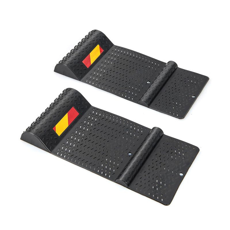Garage Wheel Stopper with Reflective Stripes for Parking Block