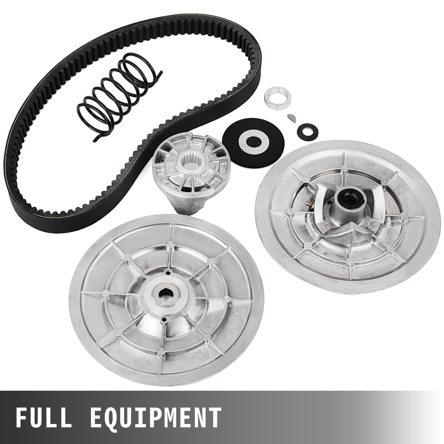 Rear Driven Clutch Kit for Yamaha Gas Golf Cart G2-G22 1985+ Secondary Clutch Driven Kit with Belt JN6-G6201-03 JN6-G6201-04, Silver