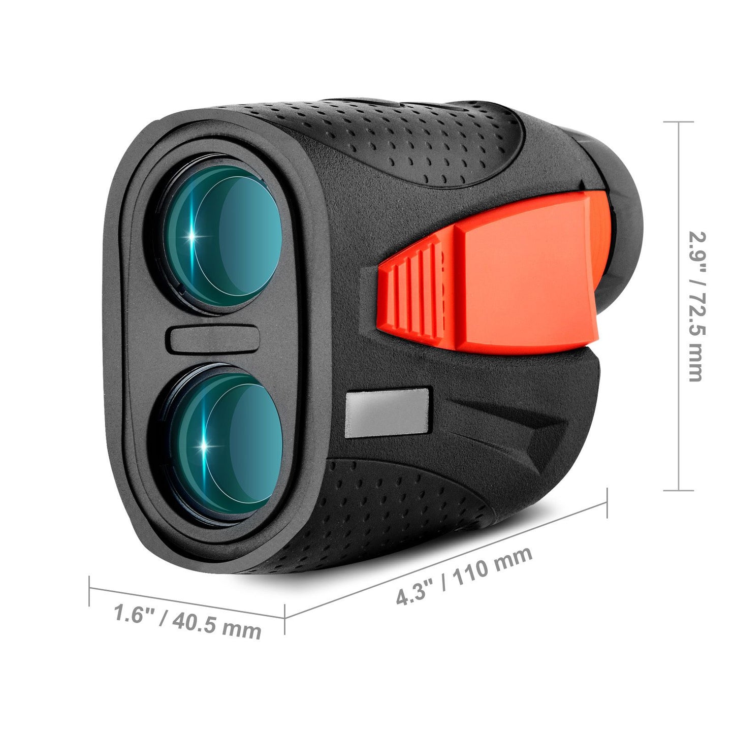 Magnetic Golf Rangefinder, 1300 Yards Laser Golfing Hunting Range Finder, 6X Magnification Golfing Accessory with Distance Measuring, High-Precision Flag Lock Vibration, Slope, USB Charge