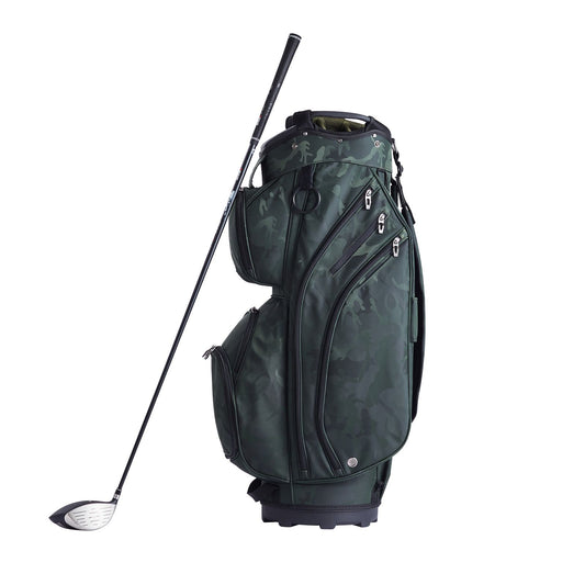 Golf Cart Bag with 14 Way Organizer Divider Top, 36' 11 Pockets Premium Nylon Cart Bag, Durable Golf Bags with Handles & Dust Cover & Detachable Straps for Men & Women, Army Green