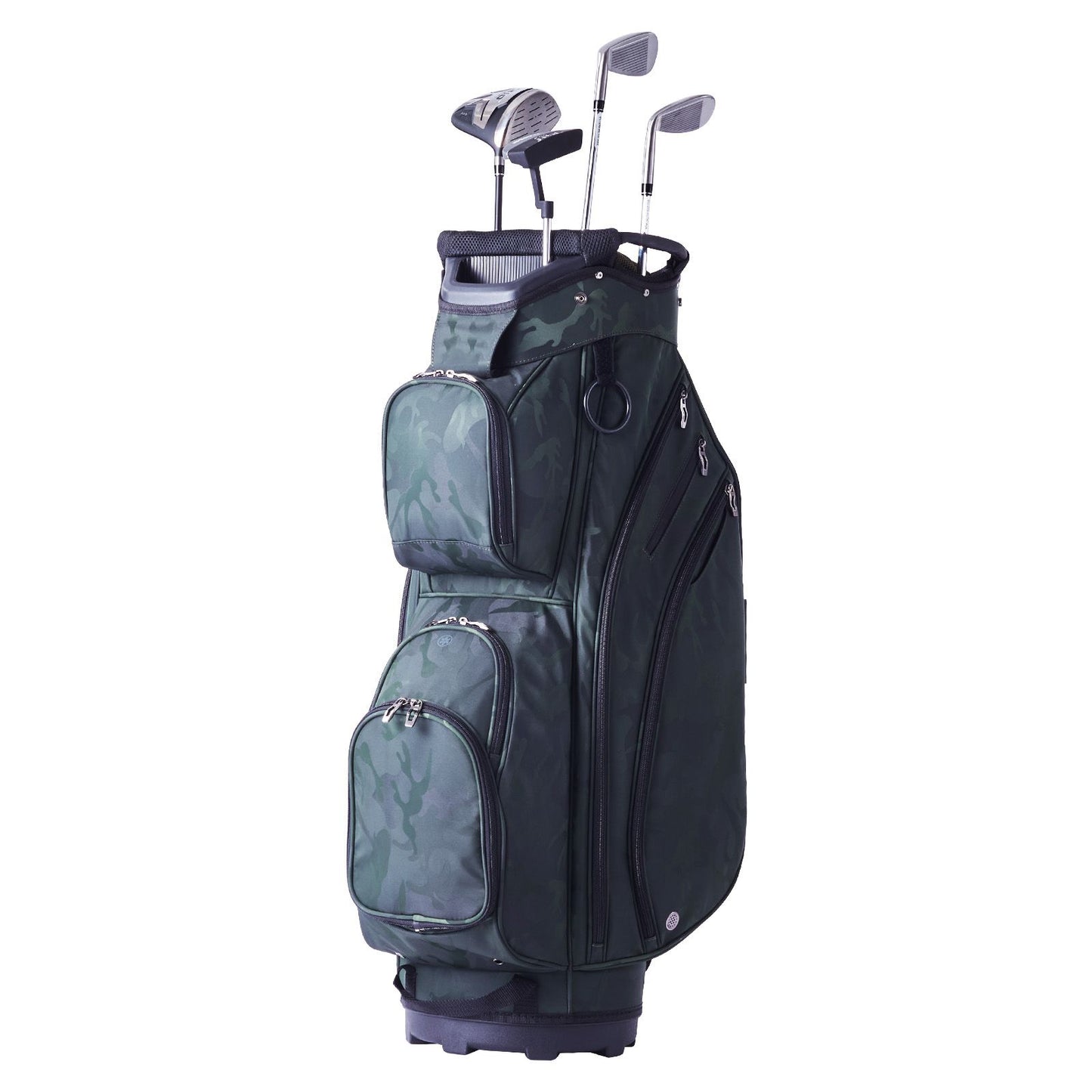 Golf Cart Bag with 14 Way Organizer Divider Top, 36' 11 Pockets Premium Nylon Cart Bag, Durable Golf Bags with Handles & Dust Cover & Detachable Straps for Men & Women, Army Green