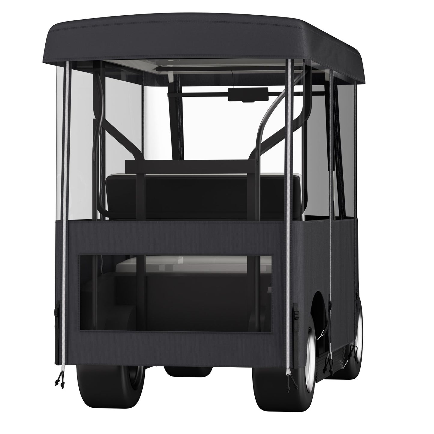 Golf Cart Enclosure, Polyester Driving Enclosure, Club Car Covers Universal Fits for 2+2 Passenger Golf Carts, Sunproof and Dustproof Outdoor Cart Cover