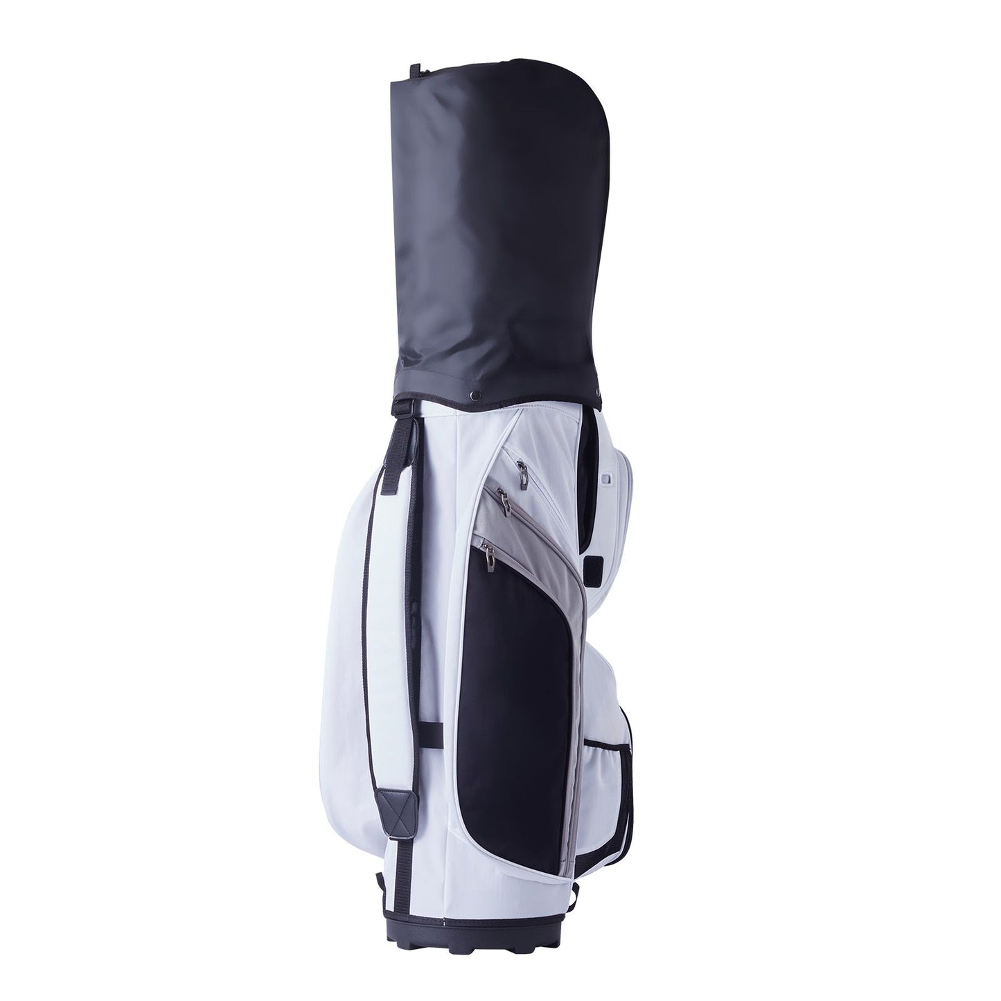 Golf Cart Bag with 14 Way Organizer Divider Top, 36' 13 Pockets Premium Nylon Cart Bag, Durable Golf Bags with Handles & Dust Cover & Detachable Straps for Men & Women, White Color-Block