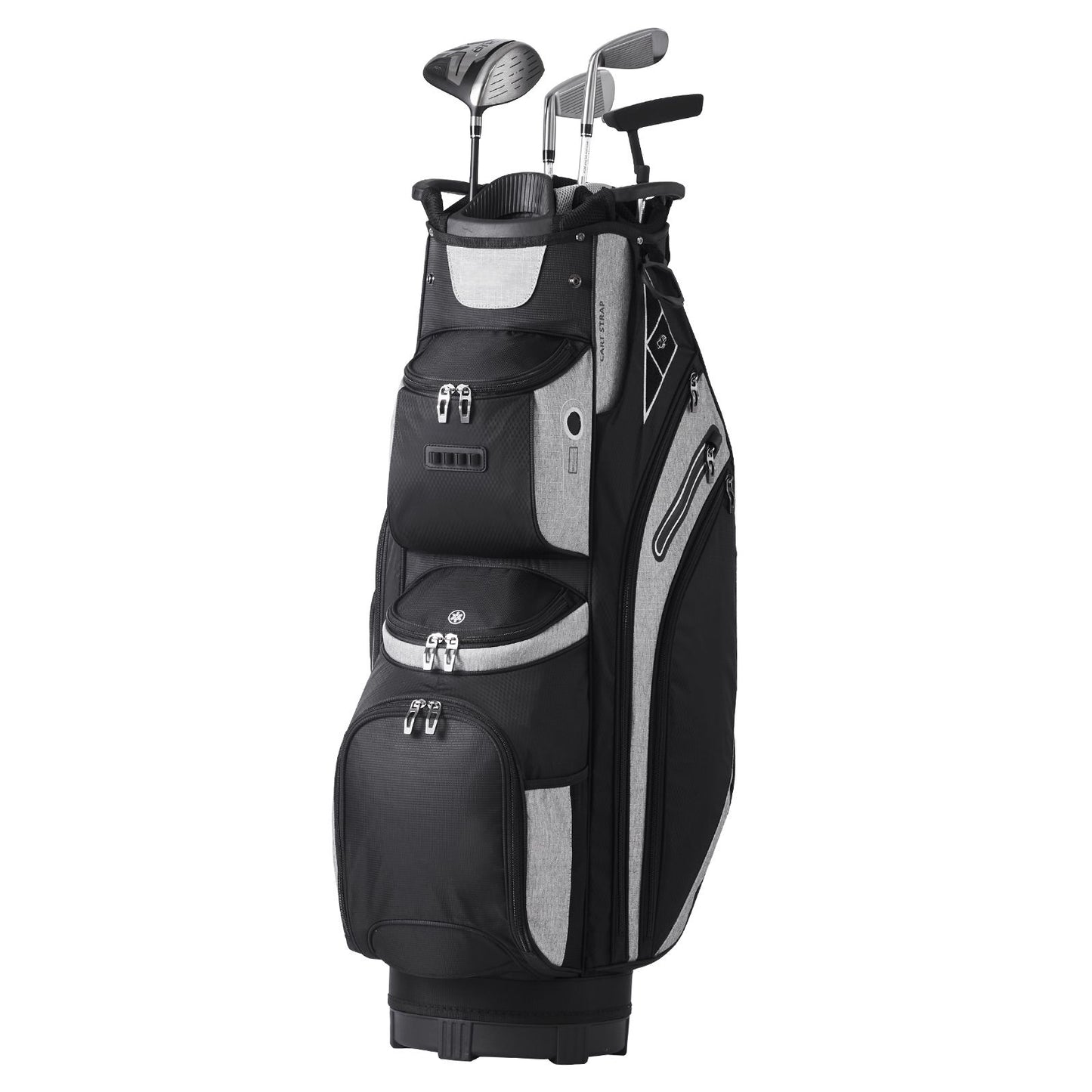 Golf Cart Bag with 14 Way Organizer Divider Top, 36' 13 Pockets Premium Cart Bag, Durable Golf Bags with Handles & Dust Cover & Detachable Straps for Men & Women, Black Color-Block