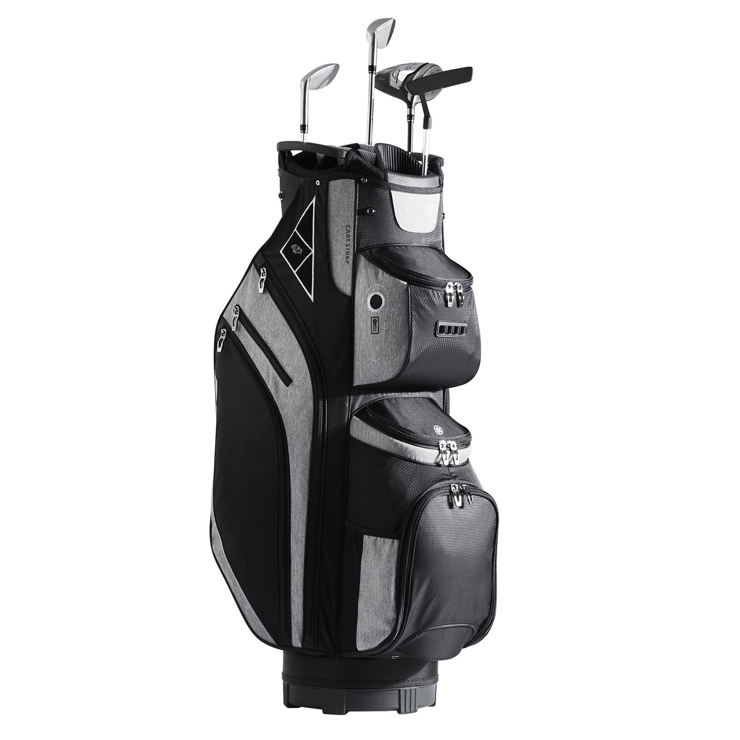 Golf Cart Bag with 14 Way Organizer Divider Top, 36' 13 Pockets Premium Cart Bag, Durable Golf Bags with Handles & Dust Cover & Detachable Straps for Men & Women, Black Color-Block