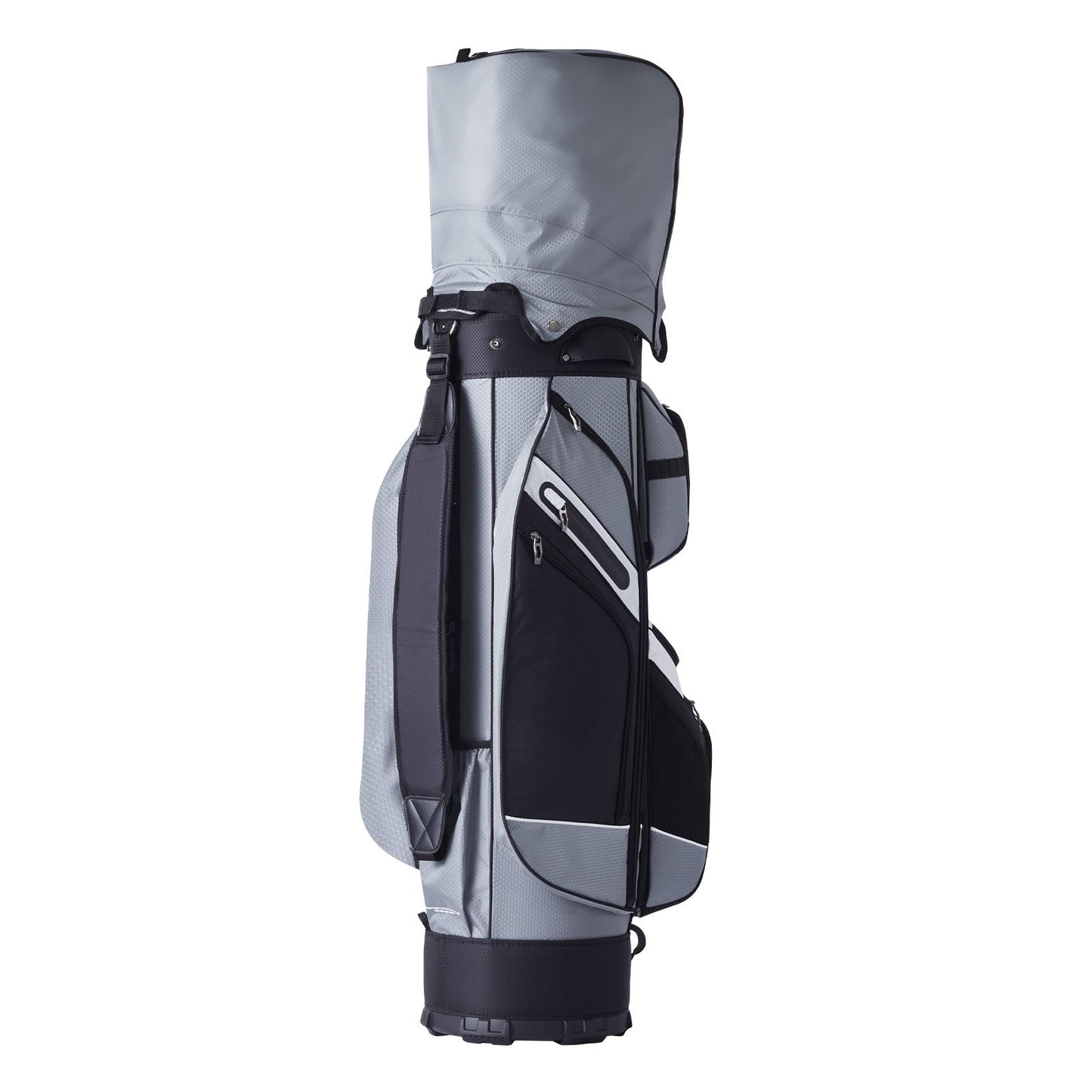 Golf Cart Bag with 14 Way Organizer Divider Top, 41' 13 Pockets Premium Nylon Cart Bag, Durable Golf Bags with Handles & Dust Cover & Detachable Straps for Men & Women, Black Color-Block